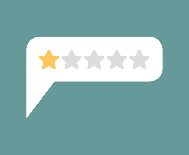 Plaatje van een 1 ster review